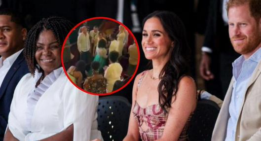 ¿Celosa? Así reaccionó Francia Márquez al saludo entre su esposo y Meghan Markle