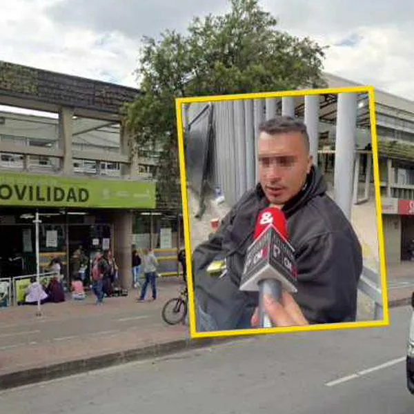 Motociclista se encadenó en la Secretaría de Movilidad de Bogotá porque le inmovilizaron su moto
