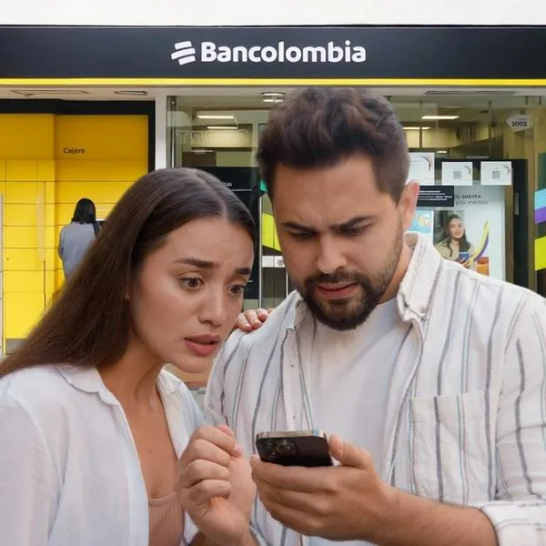 Bancolombia y personas preocupadas, en nota sobre alerta de nueva estafa con imagen del banco