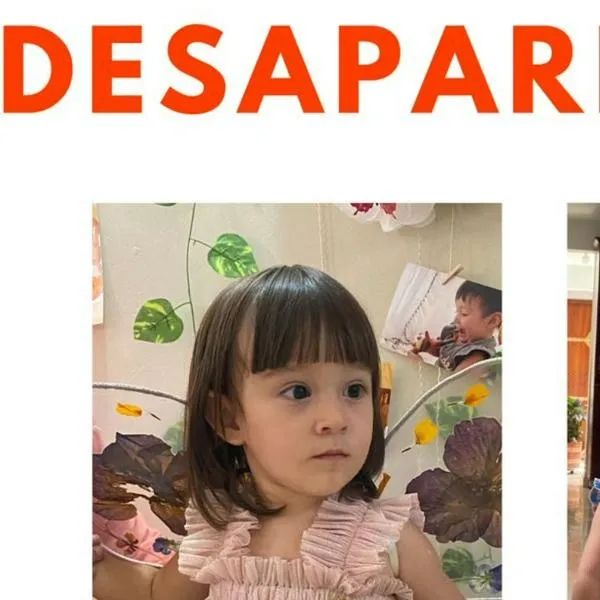 Menor desaparecida en Medellín. 