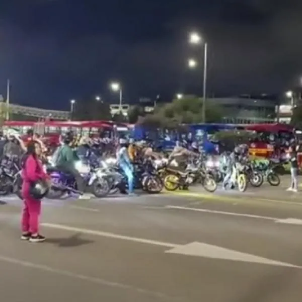 Bloqueos en Bogotá. 