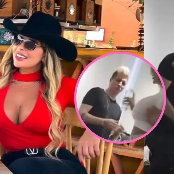 Andrés Peruzzi y Angélica Sierra, en pelea en bar de Bogotá.