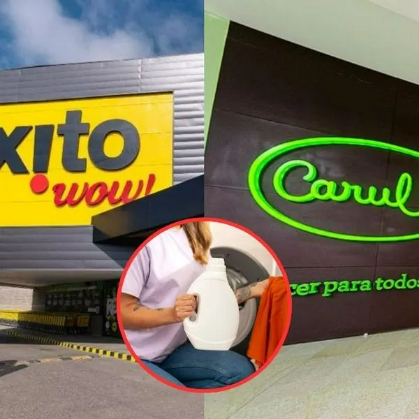 Detergente de ropa en Carulla y en Éxito: dónde es más barato