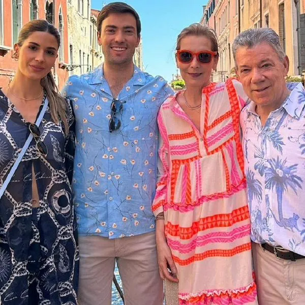 Gabriela Tafur, Esteban Santos, 'Tutina' de Santos y Juan Manuel Santos