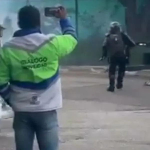 Protestas en los patios de Bogotá. 