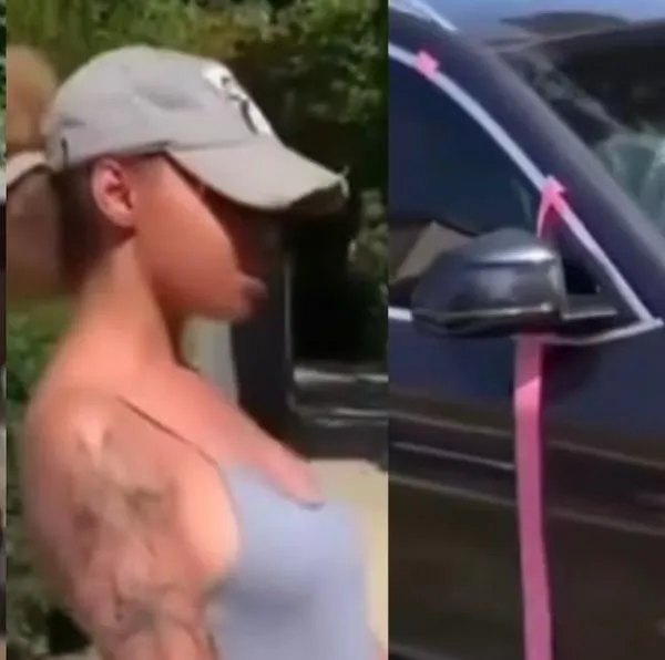 Joven en Estados Unidos se molestó con sus padres por regalarle una camioneta BMW cuando ella quería un carro de la marca Tesla.