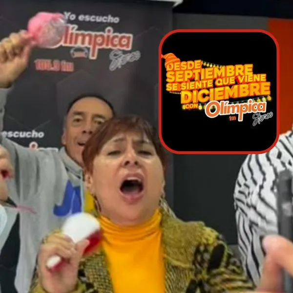 Olímpica prendió la Navidad con la famosa frase "desde septiembre se sienta que llega diciembre" y muchos de sus oyentes armaron parranda. 