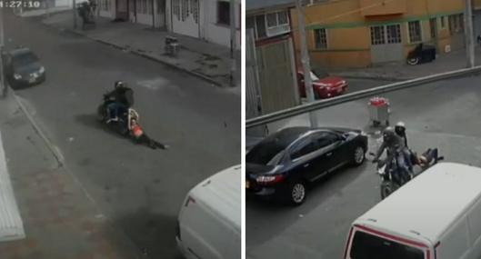 Ladrones en Bogotá arrastraron por cuadras a una menor por robarle el celular