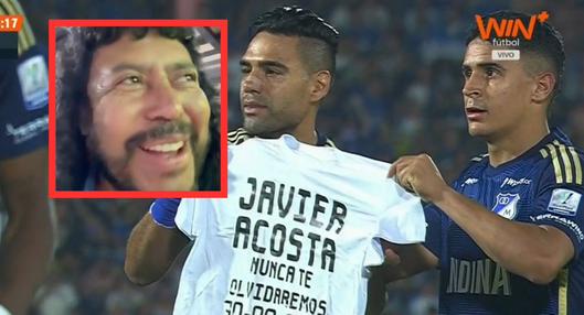 René Higuita celebró gol de Falcao con Millonarios dedicado a Javier Acosta