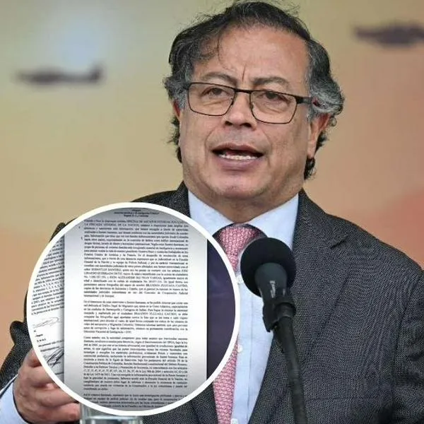 Foto de Gustavo Petro y documentos, en nota de que supuesta conspiración contra el presidente tuvo giro por revelaciones delicadas