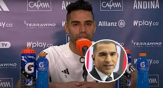 Fotos de Falcao García y Víctor Aristizábal, en nota de qué le dijo el samario al antioqueño por récord histórico 