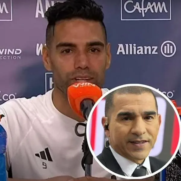 Fotos de Falcao García y Víctor Aristizábal, en nota de qué le dijo el samario al antioqueño por récord histórico 