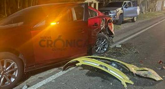 Taxista presuntamente borracho generó aparatoso accidente de tránsito