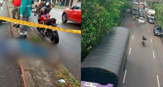 2 motociclistas murieron en accidentes de Medellín: todo en menos de media hora