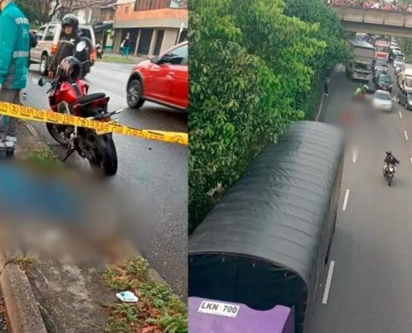 2 motociclistas murieron en accidentes de Medellín: todo en menos de media hora