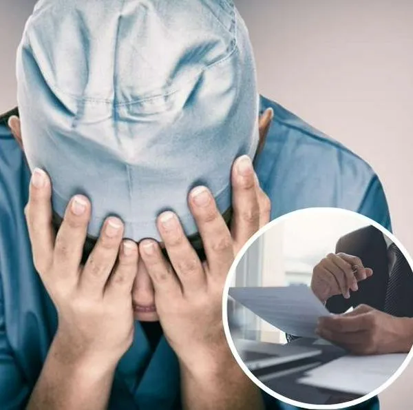 Fotos de médico y leyes, en nota de qué error hay en Ley de residentes en Colombia, por maltrato a médicos y acoso