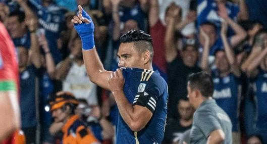 Néstor Lorenzo y su reacción al gol de Falcao con Millonarios: el DT estuvo pendiente