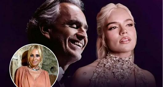 Marta Sánchez felicita a Karol G por nueva versión de Vivo por ella con Andrea Bocelli