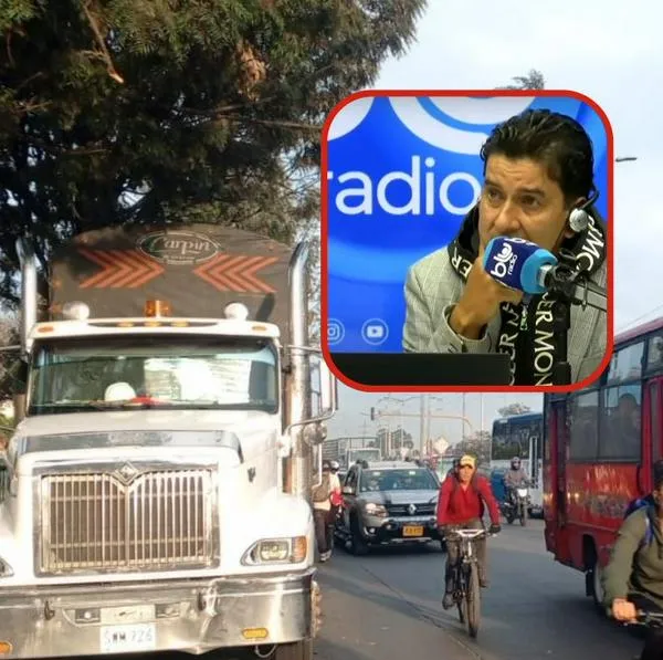 Conductor que transporta pollo en Bogotá vive drama por 30 millones de pesos debido al paro de camioneros que afecta varios puntos de Bogotá.