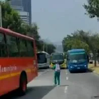 Paro camionero hoy en Bogotá y ataques a buses de SITP que preocupan mucho