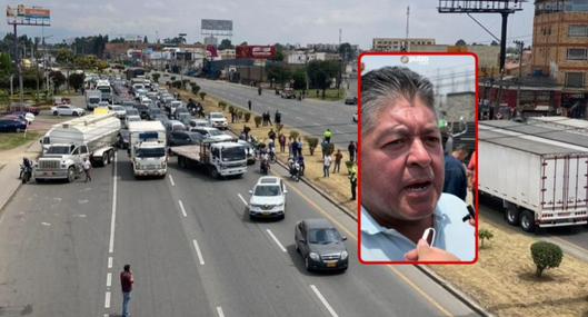 Líder de camioneros en Chía alarmó por duración del paro de camioneros: video y qué dijo