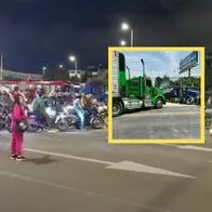 A paro de camioneros en Bogotá se sumarían motociclistas y conductores privados