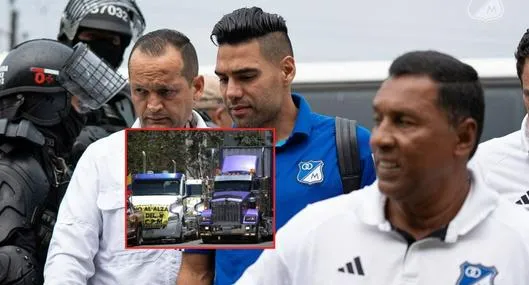 Radamel Falcao también se ve afectado por el paro de camioneros