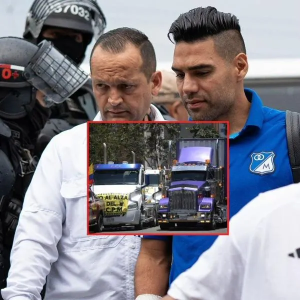 Radamel Falcao también se ve afectado por el paro de camioneros