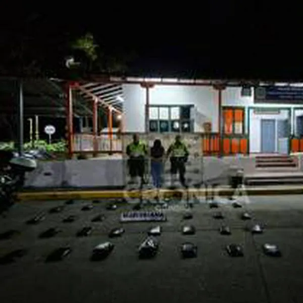 Detenida en Calarcá: mujer lleva 42 kilos de marihuana en bus hacia Bogotá