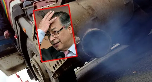 Gustavo Petro le echa humo a paro de transportadores que bloquea al país