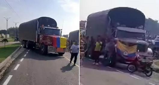 Camioneros levantaron bloqueo en Pitalito