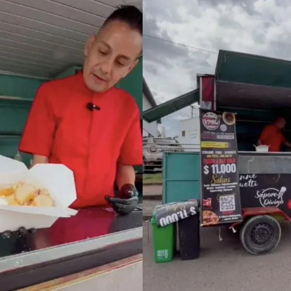 Pasta italiana en Bogotá: hombretones epató de taxista a chef y ahora tiene puesto de spaghetti, dorilocos y más