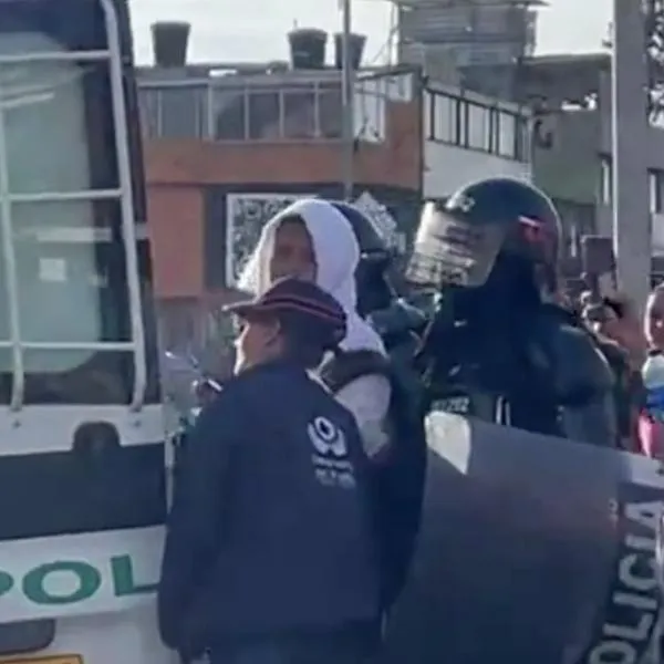 Protestas en el sur de Bogotá.