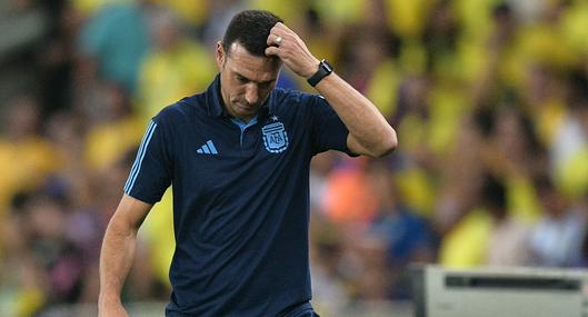 Lionel Scaloni, técnico de Argentina, se quejó del horario del juego contra Colombia en Barranquilla, por eliminatorias