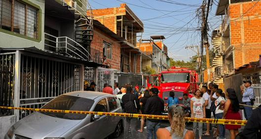 Cuatro personas fallecidas por incendio en una casa del sur de Cali