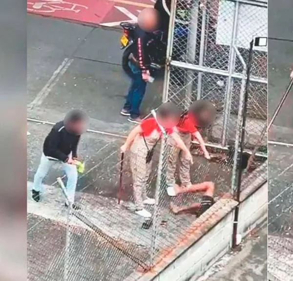 EN VIDEO: Se robó un paquete de pandeyucas y lo cogieron a palo