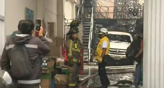 Incendio en barrio La Florida, occidente de Bogotá, afectó varias edificaciones