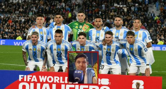 Criticas a hincha colombiano seguidor de Argentina.