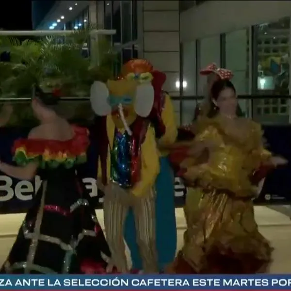 Selección argentina fue recibida con marimondas y carnaval en hotel de Barranquilla: video