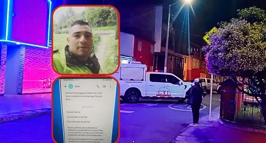 Publican chats de policía con mujer a la que atacó en motel con el amante, en Bogotá. La mujer dice que terminó con él por su comportamiento agresivo. 