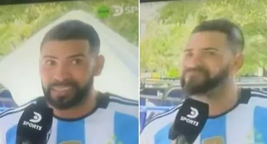 Un conseteño se volvió viral en redes sociales y todo por decir que es hincha fiel de Argentina, en la previa del partido ante Colombia.