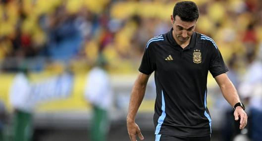 Lionel Scaloni ahora se quejó del arbitraje, tras el candente 2-1 de Colombia sobre Argentina