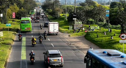 Imagen de referencia en la autopista Norte, donde ocurrió un accidente entre una tractomula y un carro