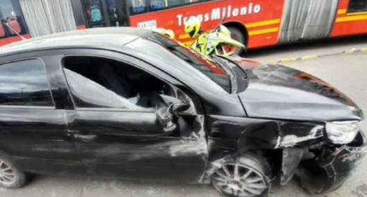 Identifican a conductor que arrolló a mujer, estrelló bus de Transmilenio y agredió a policías en Bogotá. El irresponsable fue capturado. 