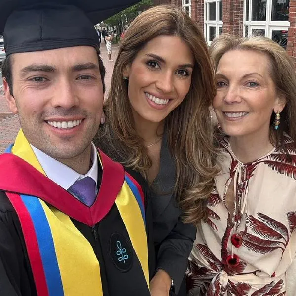 Esteban Santos, Gabriela Tafur y 'Tutina' de Santos 