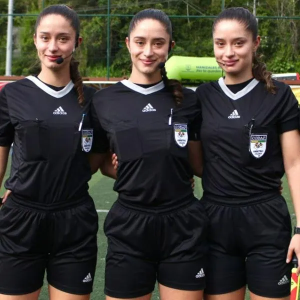 Conozca a las trillizas Vásquez, árbitras caldenses, y su sueño de ser FIFA