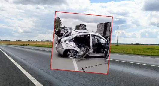 Momento exacto accidente Bogotá-Tunja de estudiantes; videos y hubo un muerto