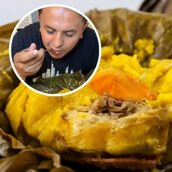 Foto de tamales, en nota de cómo hacer tamales tolimenses en Estados Unidos: colombiano usó video muy corto