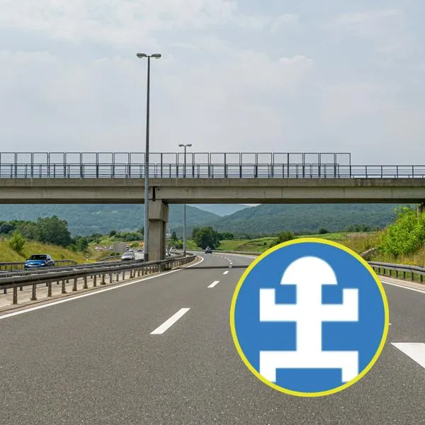 Qué significa la señal circular azul con figura o SI-40; poco conocida en Colombia