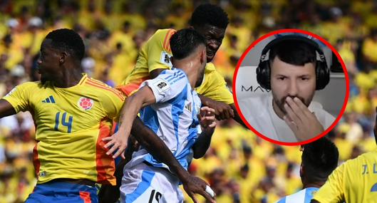  'Kun' Agüero reaccionó luego de triunfo de Colombia sobre Argentina